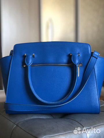 Новая сумка Charles & Keith лазурного цвета