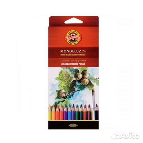Карандаши 24 цв акварельные Koh-i-noor Mondeluz