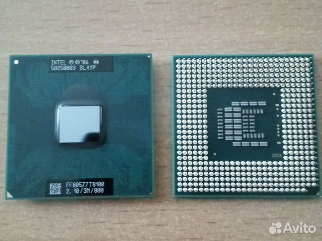 Процессор для ноутбука Intel T7200, T7500, T8100