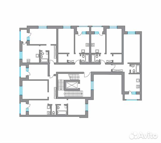 1-к квартира, 41 м², 4/4 эт.
