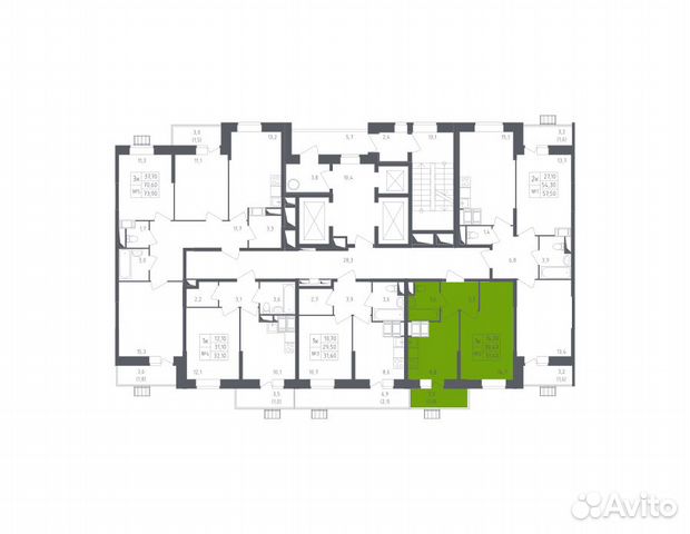 1-к квартира, 31.4 м², 23/25 эт. 1-к квартира, 31.4 м², 23/25 эт.
