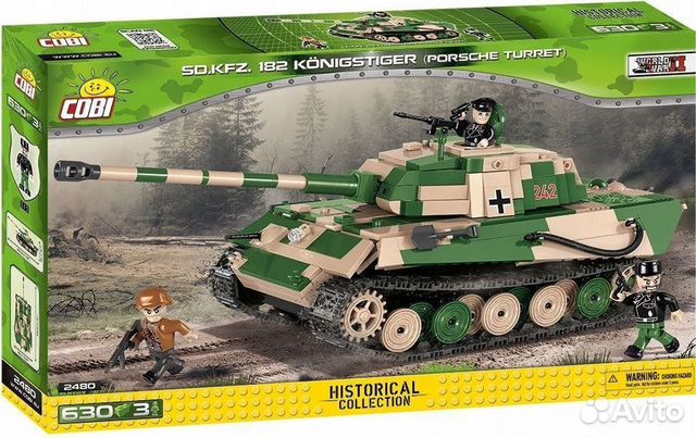 Конструктор Cobi 2480A Танк Тигр 2