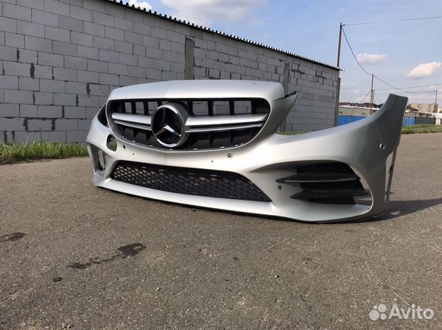 Бампер рестайлинг w205 AMG
