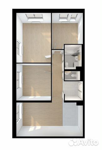 3-к квартира, 78.5 м², 14/22 эт.