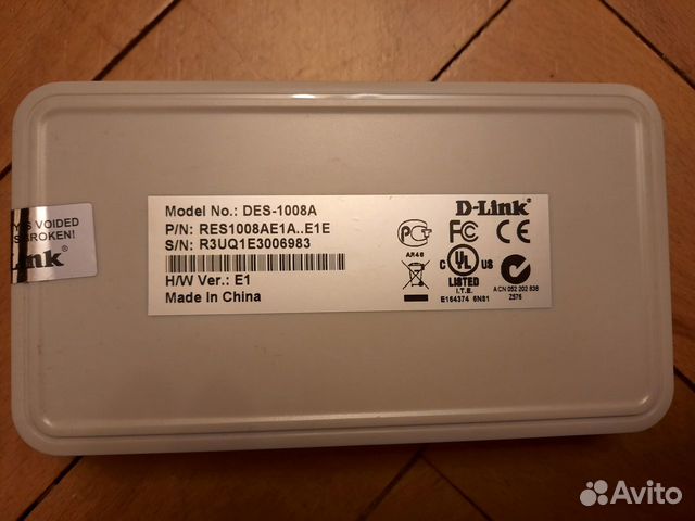 Продаю Коммутатор (хаб) D-Link DGS-1008A