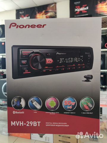 Магнитофон Pioneer MVH-29BT Магнитофон Pioneer MVH-29BT