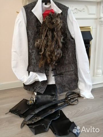 Костюм пирата Джек Воробей/аренда Костюм пирата Джек Воробей/аренда
