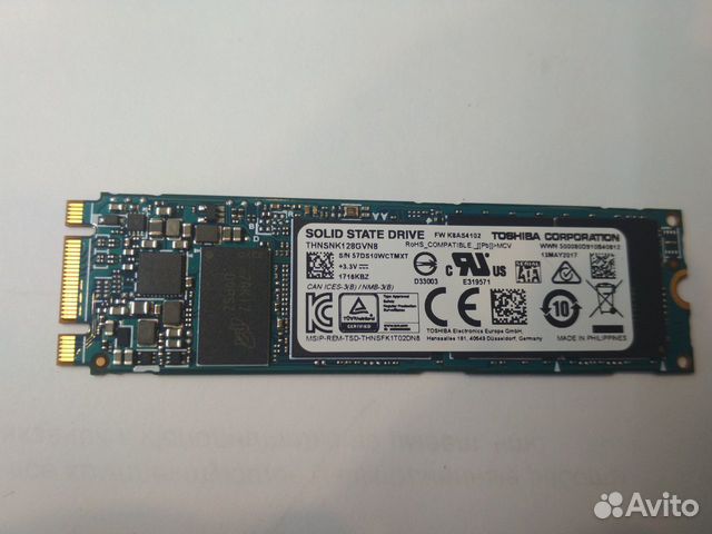 SSD накопитель 128Gb Toshiba thnsnk128GVN8 2280 SSD накопитель 128Gb Toshiba thnsnk128GVN8 2280