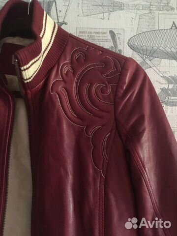 Куртка кожаная (бомбер) bosco ориг., р.S