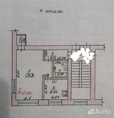 1-к квартира, 33 м², 4/4 эт.