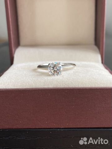 Кольцо с бриллиантом 1.01 GIA
