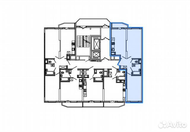 2-к квартира, 61.1 м², 17/19 эт.