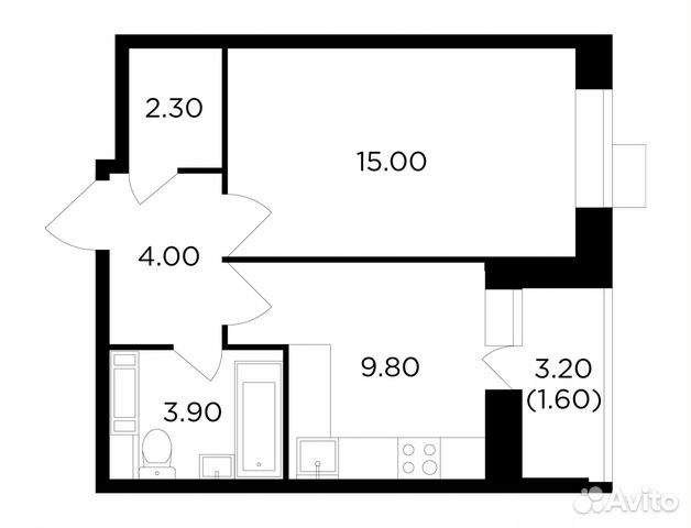1-к квартира, 36.6 м², 10/11 эт.