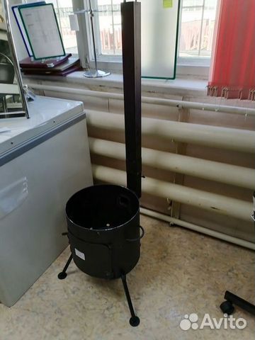 Печь под казан 8-12 литров с трубой