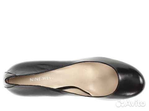 Туфли Nine West новые кожаные черные на каблуках