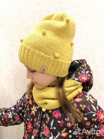 Шапочка и снуд из 100 мериносовой шерсти