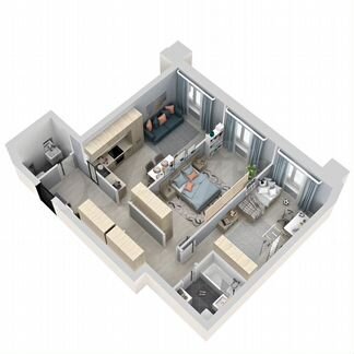 3-к квартира, 76.6 м², 20/21 эт.