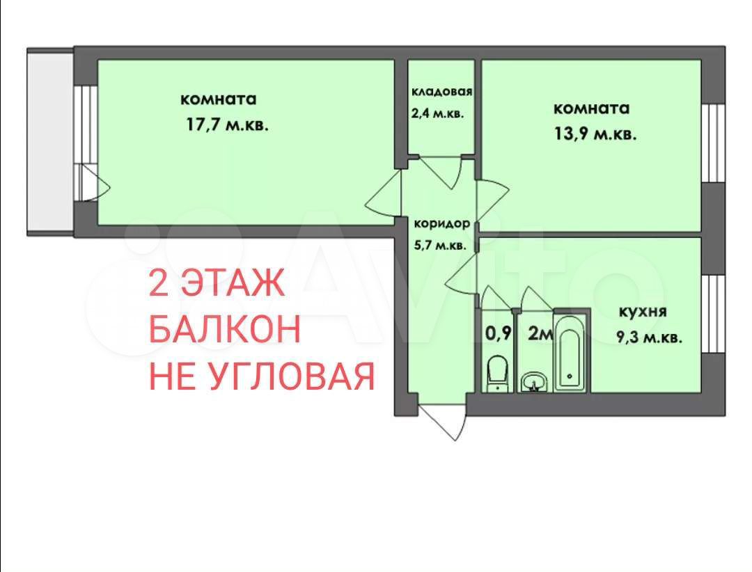 Планировка 2х комнатной квартиры распашонки
