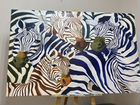 Картина «семь зебр» объявление продам
