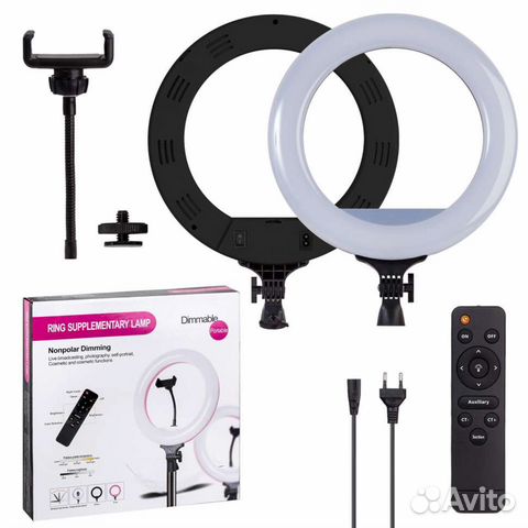 Кольцевая селфи-лампа 32 см