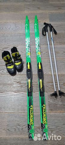 Комплект fisher Лыжи беговые, ботинки, палки