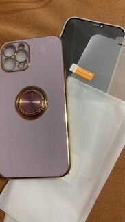 Бампер, защитное стекло и плёнка iPhone 12 PRO MAX