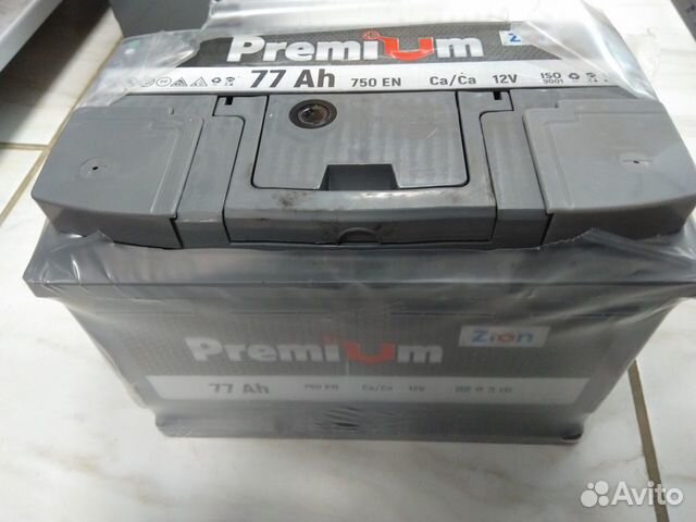 Аккумулятор zion premium 77A