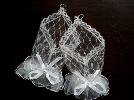 Перчатки (митенки) свадебные для невесты