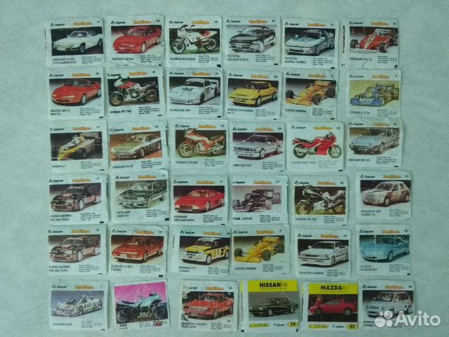 Вкладыши от жевачек