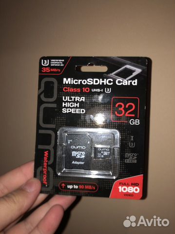 Карта памяти qumo microsdhc 32 гб