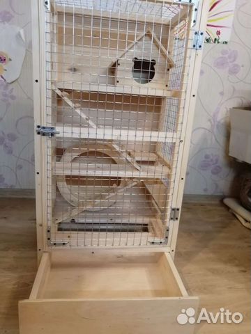 Клетка для шиншилл, белок дегу, крыс и грызунов