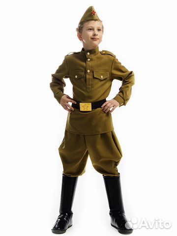 Костюм детский военный Солдат Победы, рост 104-152