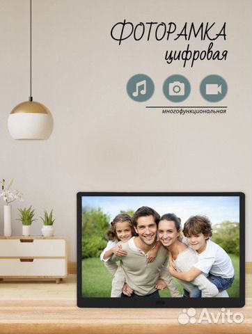 Цифровая фоторамка / фото/ видео/ слайд-шоу/часы