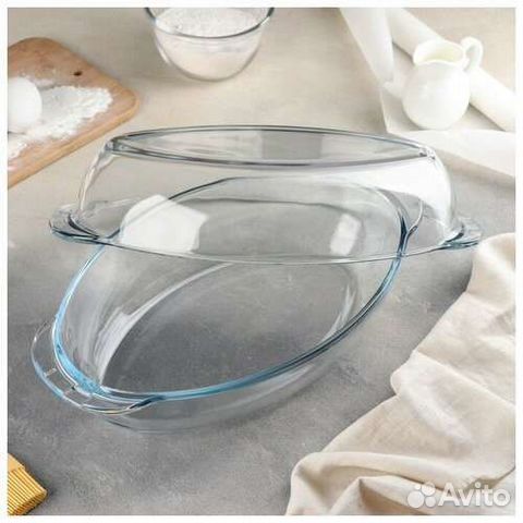 Утятница с Крышкой 2,0л. Овальная