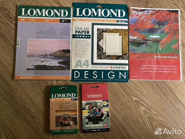 Фотобумага А4 и 10х15 lomond, iceberg