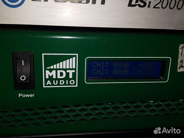 Усилитель мощности 2*1200Вт. MDT Audio ai2600