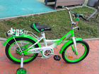 Детский велосипед четырехколесный maxxpro зеленый