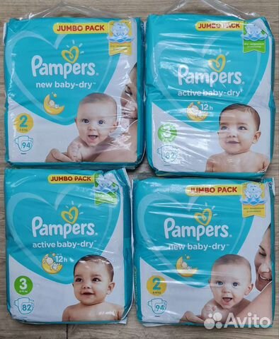 Подгузники Pampers 2,3,4 и 5
