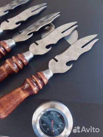 Нож-вилка для снятия шашлыка