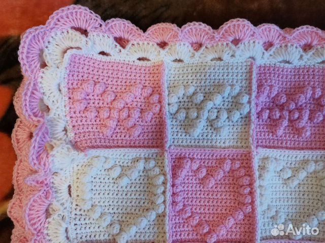 Плед детский вязаный