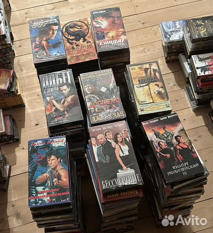 Коллекция видеокассет кассет VHS фильмы