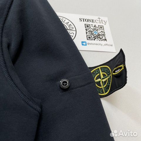 Свитшот Stone island летний темно-синий (L)