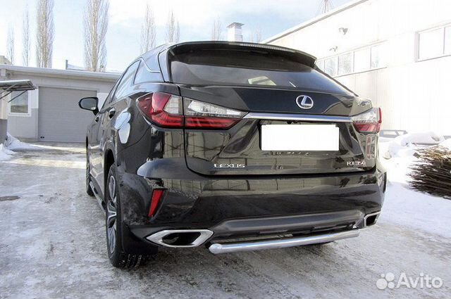 Защита заднего бампера Lexus RX-350 (2015) IV