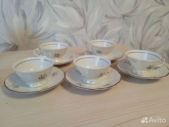 Кофейный сервиз гдр kahla сервиз Роза