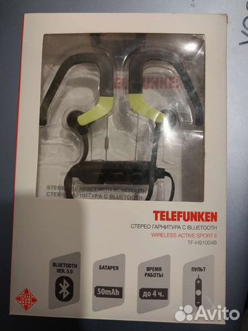 Блютуз наушники Телефункен