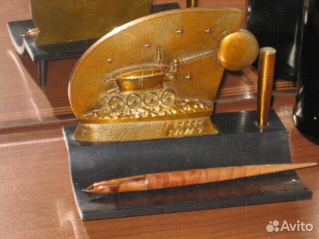 Игрушка Сувенир Металл Луноход-1 Настольная ручка