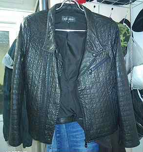 Куртка кожаная мужская в стиле косуха мужская S