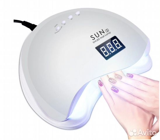 Led лампа для ногтей новая 48W