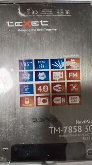 Планшет на запчасти texet TM 7858 3G