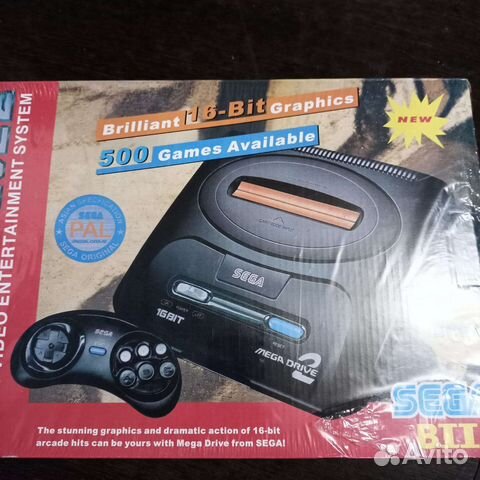 Sega mega drive 2 новая + игры